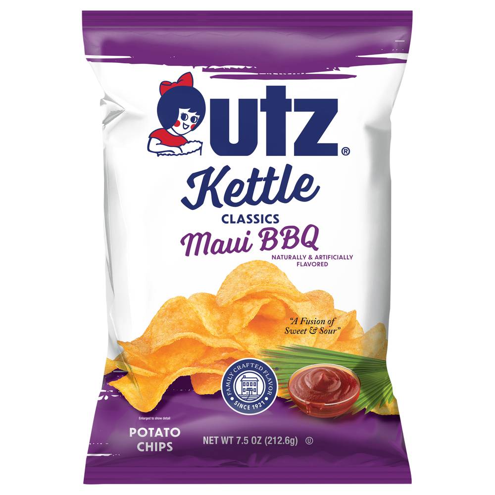 Utz Kettle Classics Maui Bbq Potato Chips (7.5 oz)