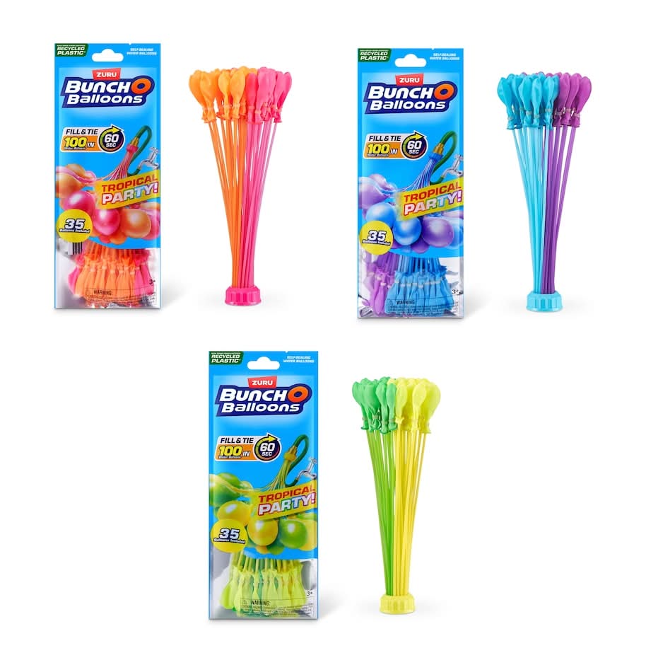 Bunch O Balloons Tropical Party Water Balloons 3+