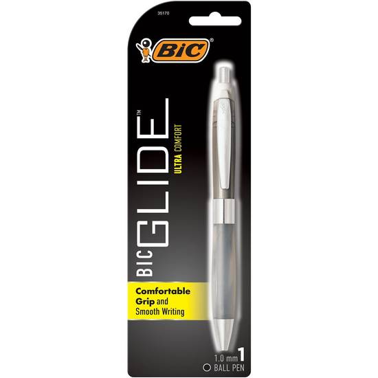 BIC Glide Ultra Comfort Retractable Ballpoint Pen, Medium Point
