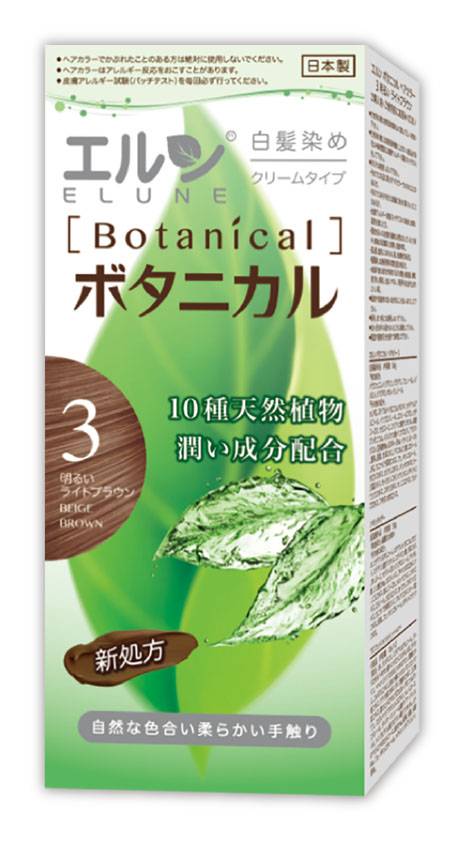 伊露恩-草本染髮霜3明栗色(50g+50g+20g/盒)