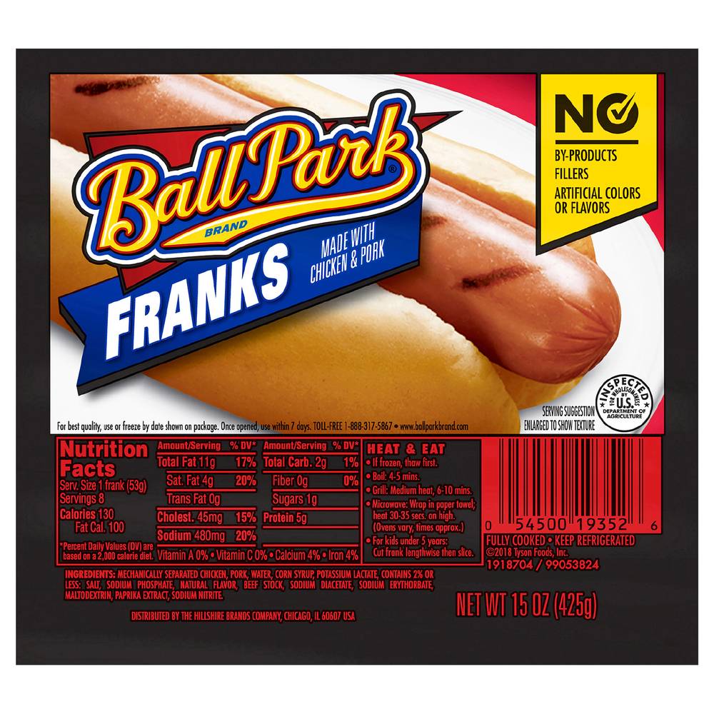 Ball Park Franks Chicken and Pork