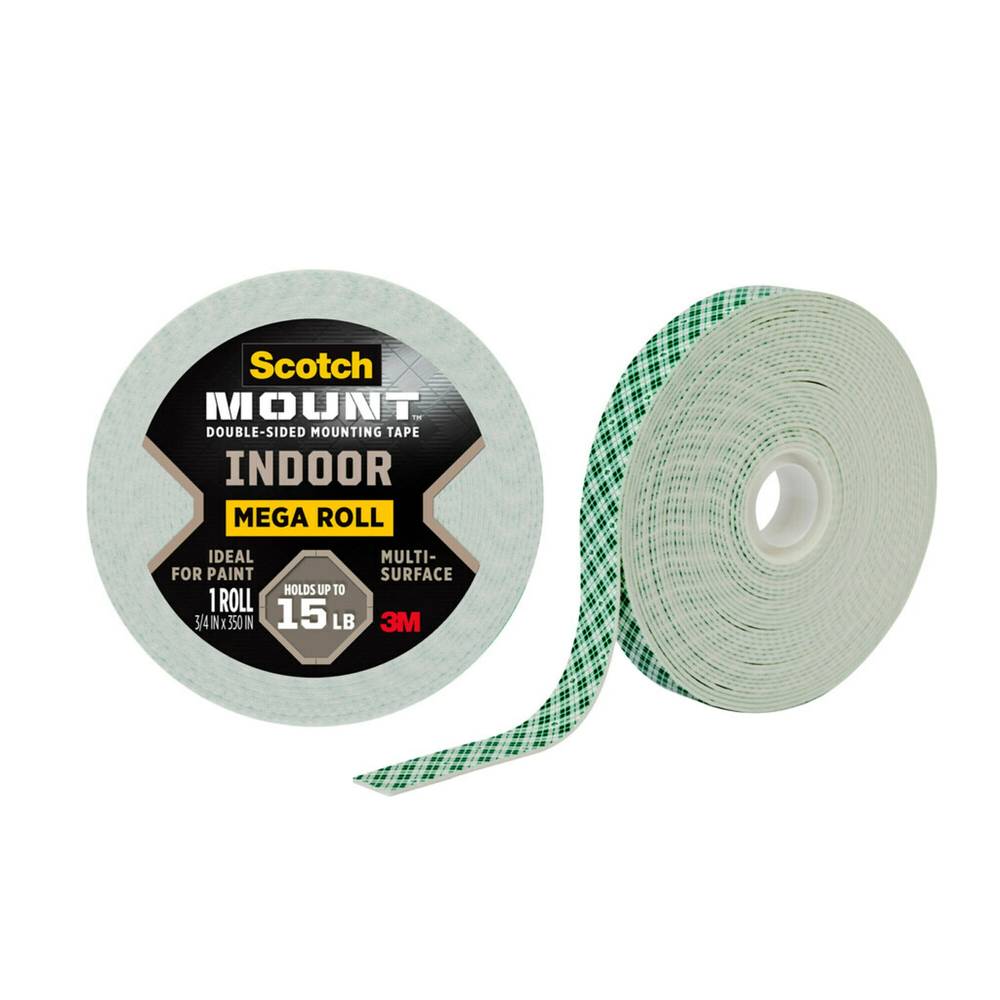 Scotch-Mount Indoor Double-Sided Mounting Tape Mega Roll