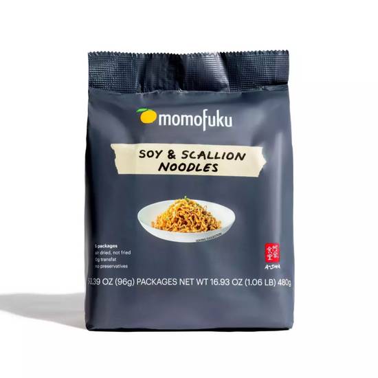 Order Momofuku Soy & Scallion Noodles 16.75oz food online from Everyday Needs by Gopuff store, Ladera Ranch on bringmethat.com