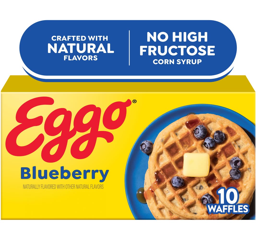 Eggo Waffles, Blueberry (12.3 oz, 10 ct)