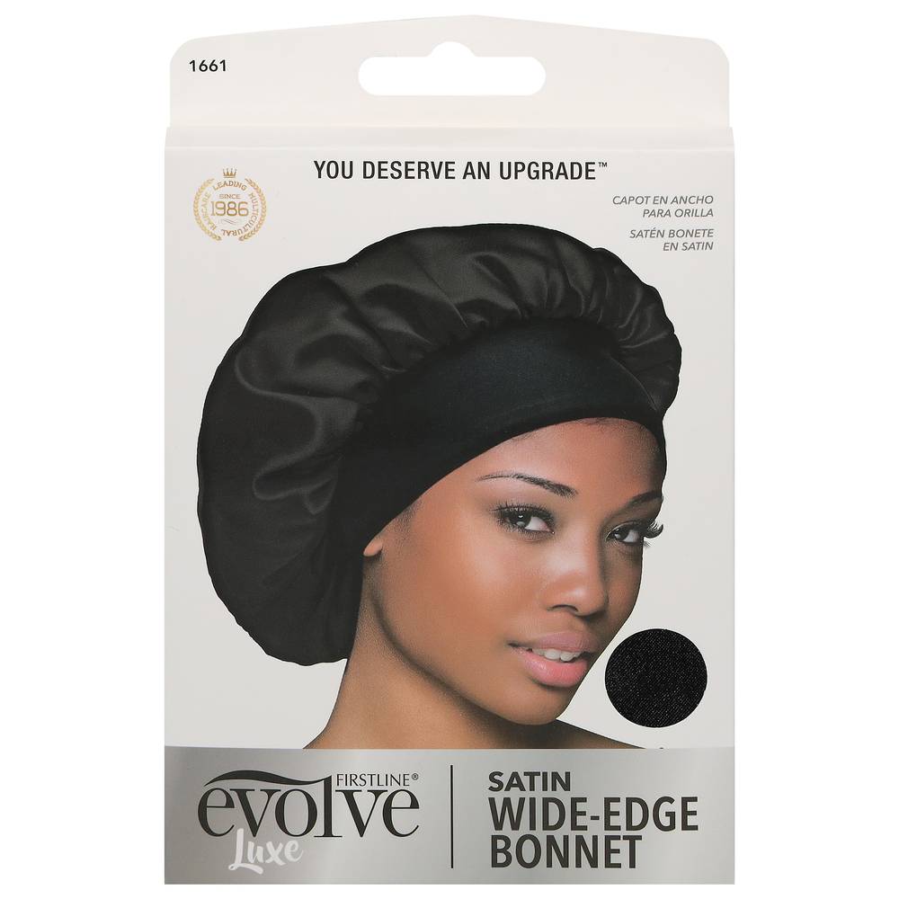 Evolve Satin Wide Edge Bonnet Black