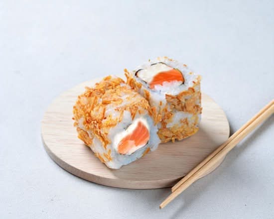 Onion Crispy Saumon Fumé Chèvre Frais