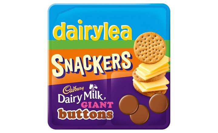Dairylea Snackers Cheese & Crackers with Cadbury Dairy Milk Giant Buttons 64.2g (402107)