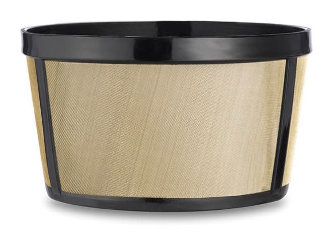 Medelco 12 Cups Black/Gold Basket Coffee Filter 1 Pk