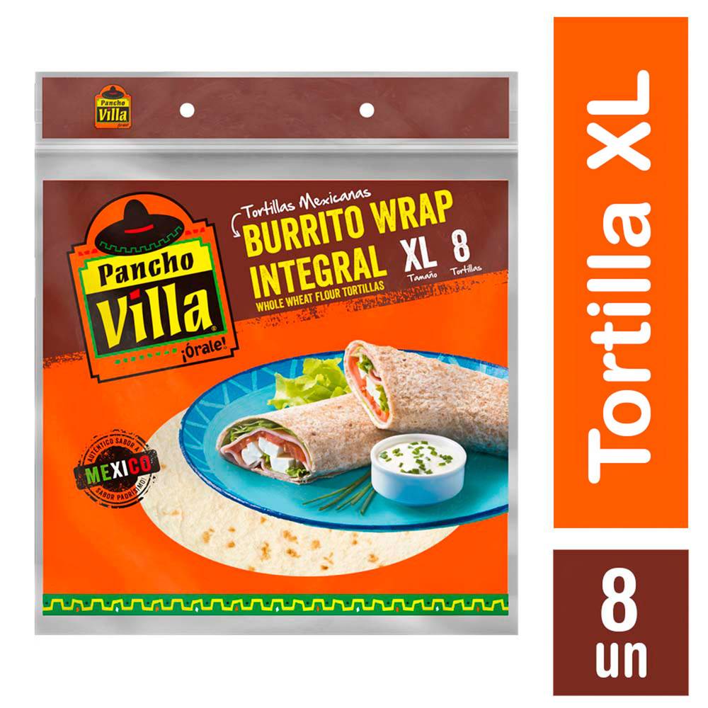 Pancho villa ortillas burrito wrap integral xl