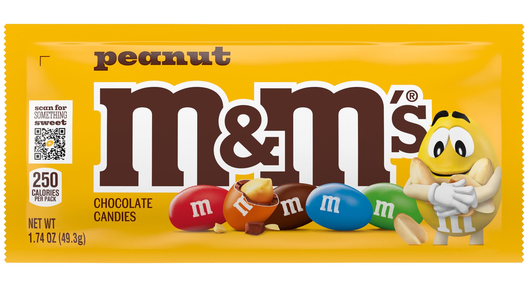 M&M's Milk Chocolate Candy, Peanut (1.74 oz)