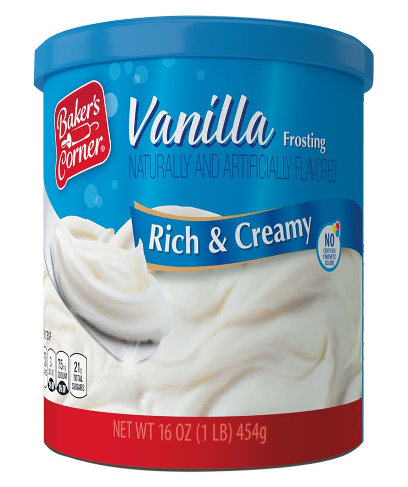Baker's Corner Rich & Creamy Frosting, Vanilla (16 oz)