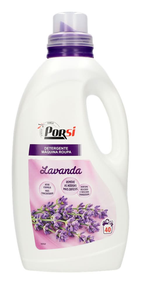 PorSi  - Detergente Liquido Maquina Roupa Lavanda, 40 doses