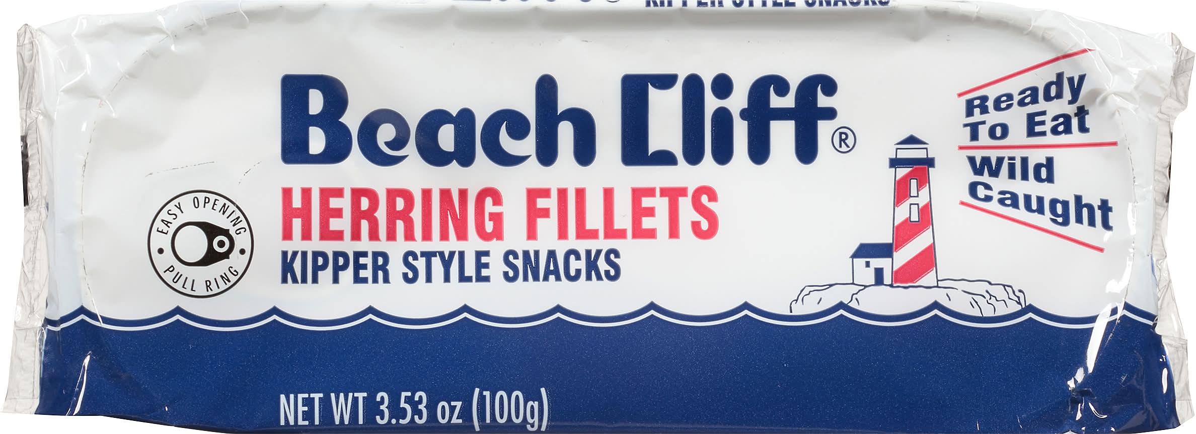 Beach Cliff Herring Fillets Kipper Style Snacks (3.53 oz)