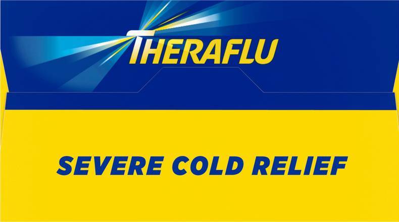 Theraflu Multi-Symptom Severe Green Tea & Honey Lemon Flavour Cold Relief Powder (6 ct)