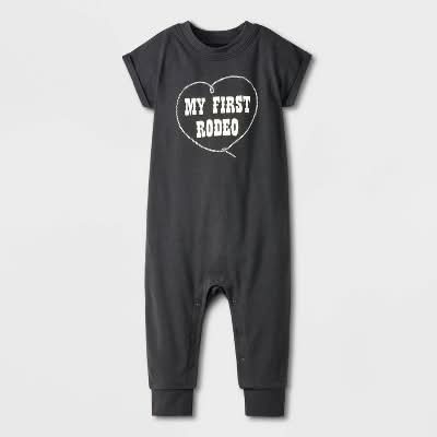Cat & Jack Baby Girls My First Rodeo Romper