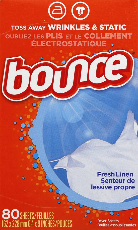 Bounce Fresh Linen Dryer Sheets (80 ct)