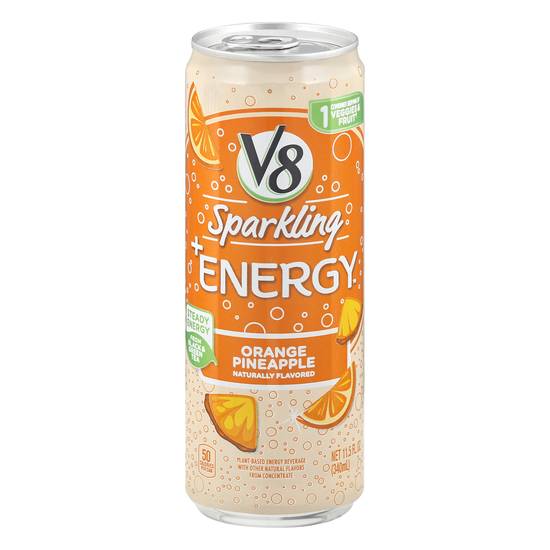 V8 Energy Sparkling Orange Pineapple (11.5 oz)