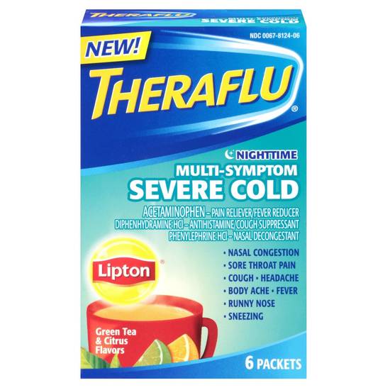 Theraflu Nighttime Multi-Symptom Severe Cold With Lipton