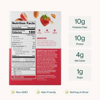 Target - Supergut Glp-1 Craving Control & Digestive Health Prebiotic Bars, Strawberry-Almond (17.9 oz, 10 ct) - Delivery in Under an Hour | Uber Eats Target - Supergut Glp-1 Craving Control & Digestive Health Prebiotic Bars, Strawberry-Almond (17.9 oz, 10 ct) - Delivery in Under an Hour | Uber Eats