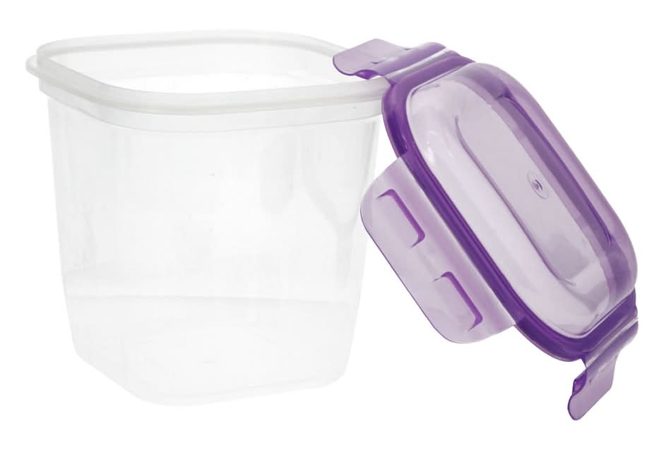 SureFresh Container With Lid, Clear-Purple