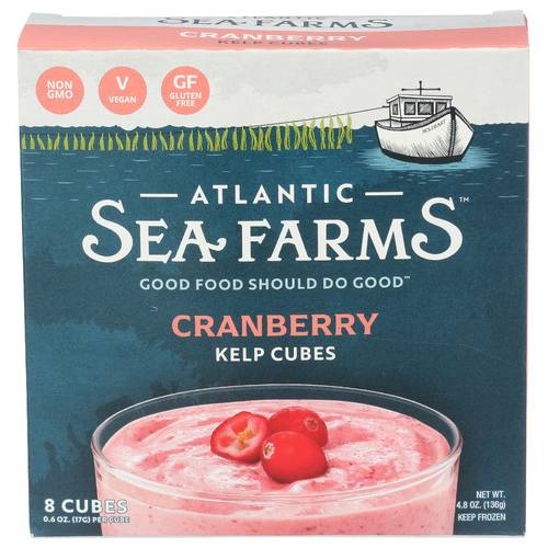 Atlantic Sea Farms Cranberry Kelp Cubes 8 Pack