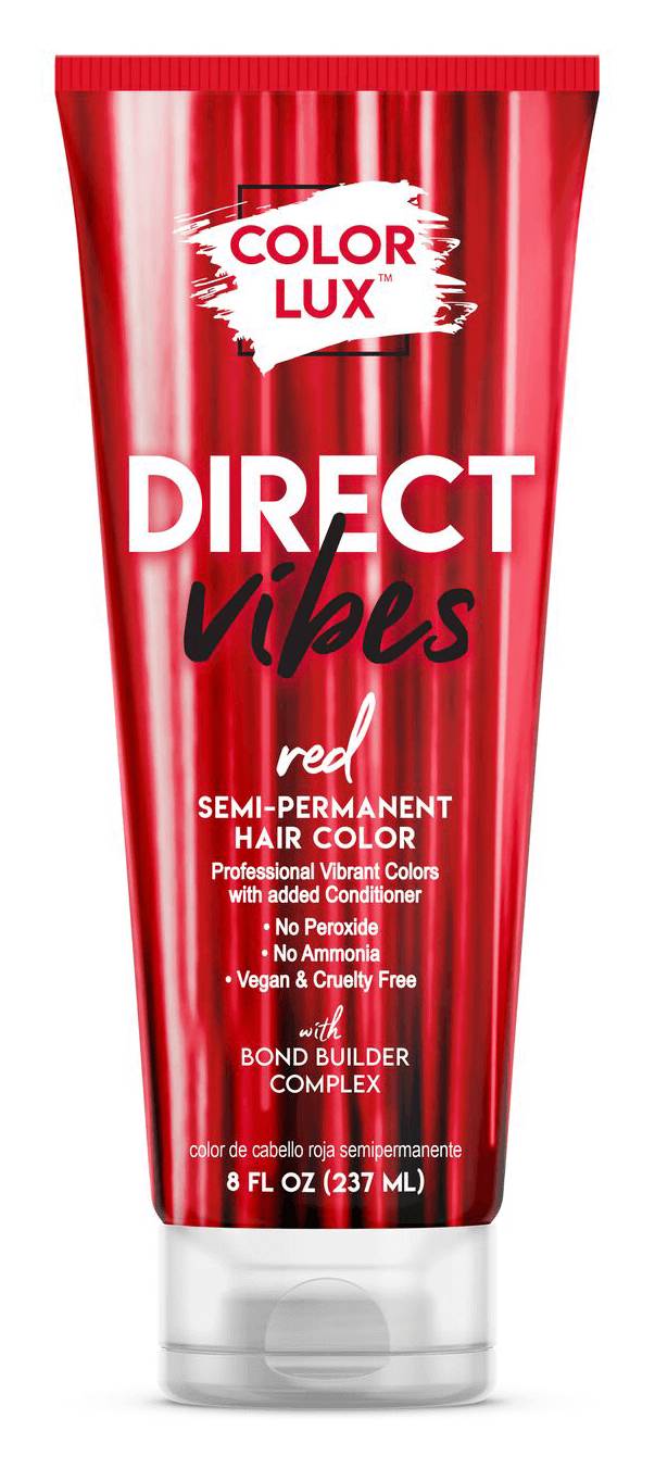 Color Lux Direct Vibes Semi Permanent Hair Color, Red (8 fl oz)