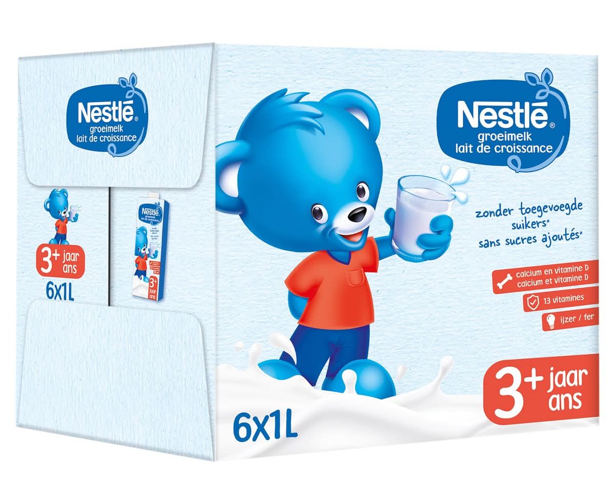 Nestlé Lait de Croissance 3+ dès 3 ans 6x1L