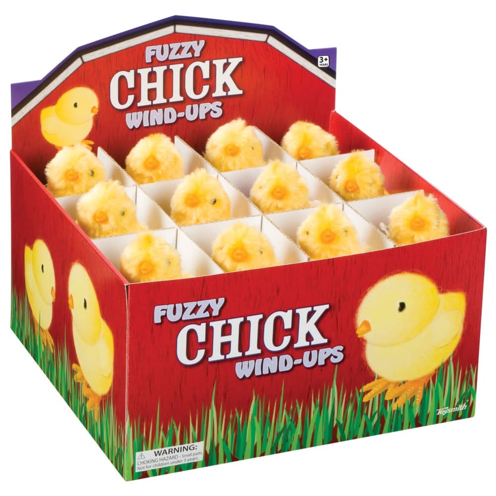 Toysmith Fuzzy Chick Wind Up Toy Plastic 1 Pk