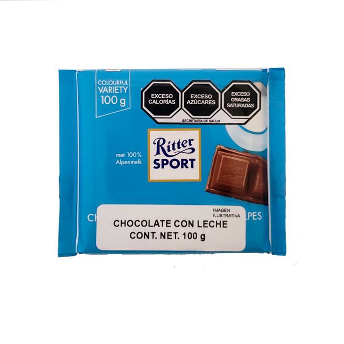 Ritter Sport Chocolate Con Leche 100 gr