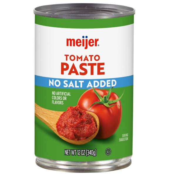 Meijer No Salt Added Tomato Paste (12 oz)