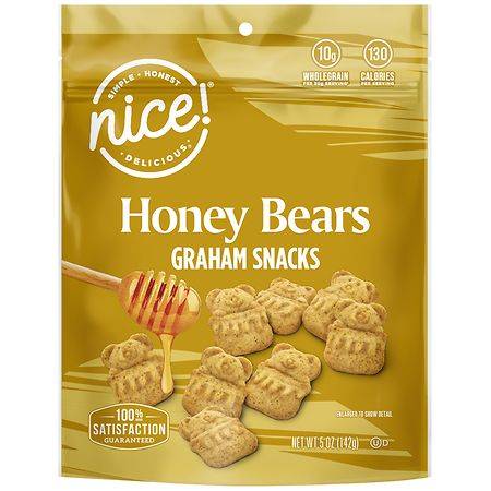 Nice! Bears Graham Snacks, Honey (5 oz)