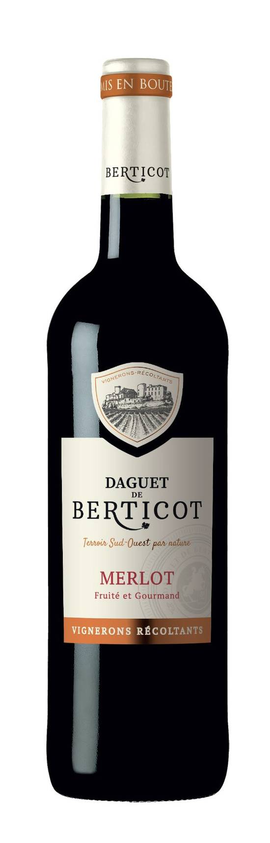 Daguet de Berticot - Vin rouge d'atlantique merlot igp(750 ml)