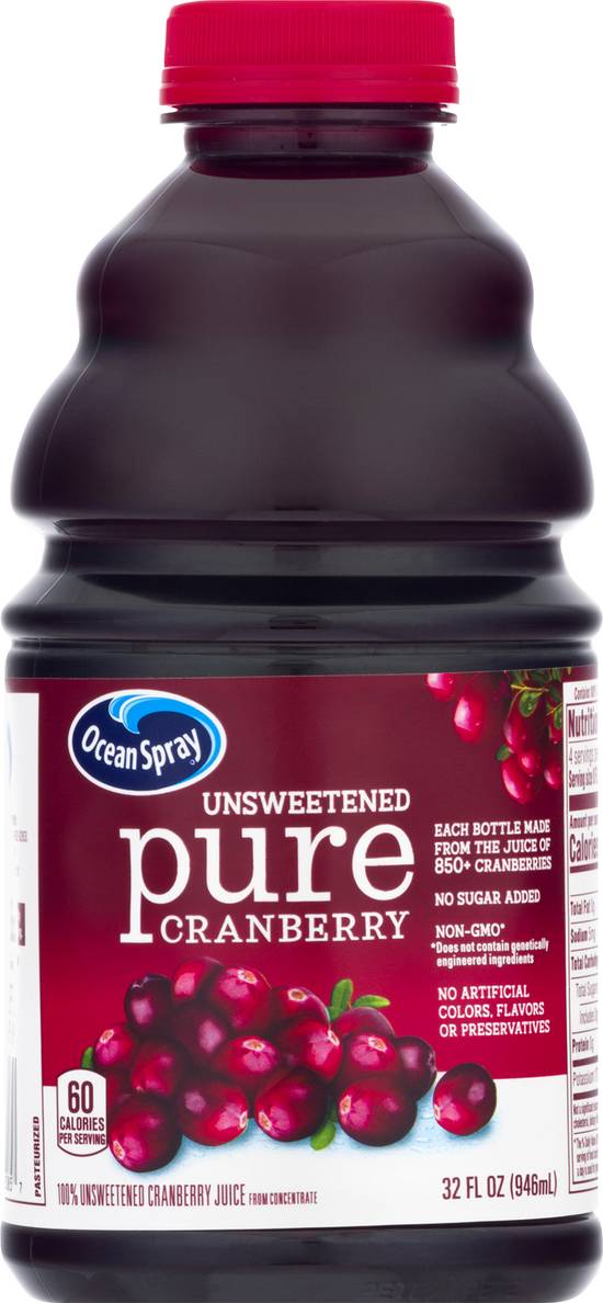 Ocean Spray Unsweetened Pure Cranberry Juice (37 fl oz)