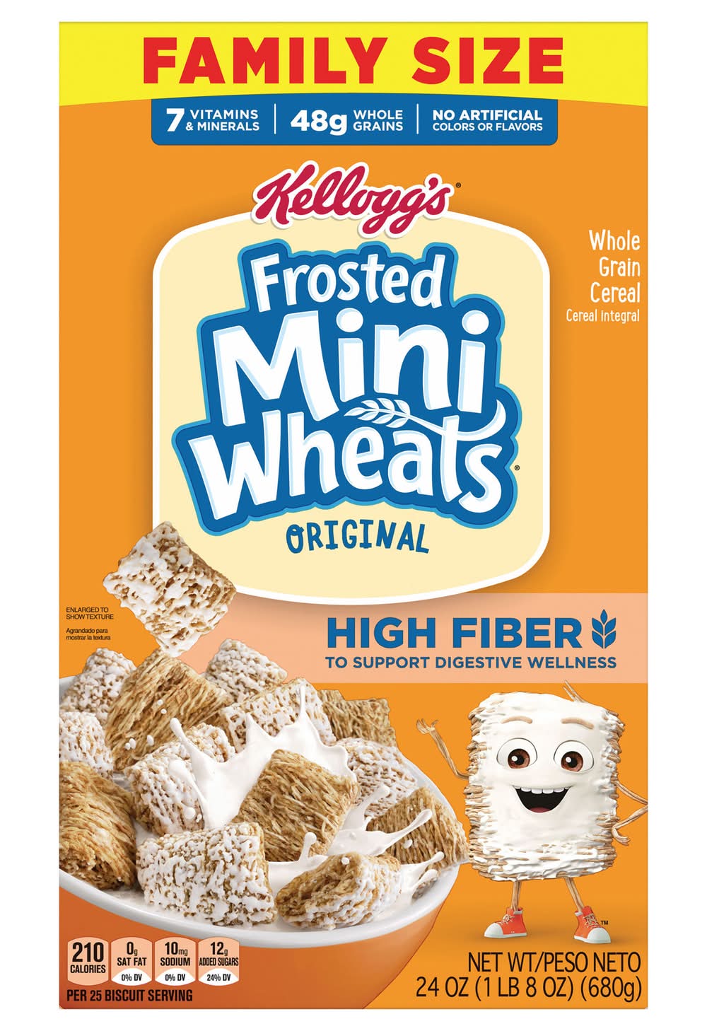 Frosted Mini-Wheats Family Size Original Whole Grain Cereal (24 oz)