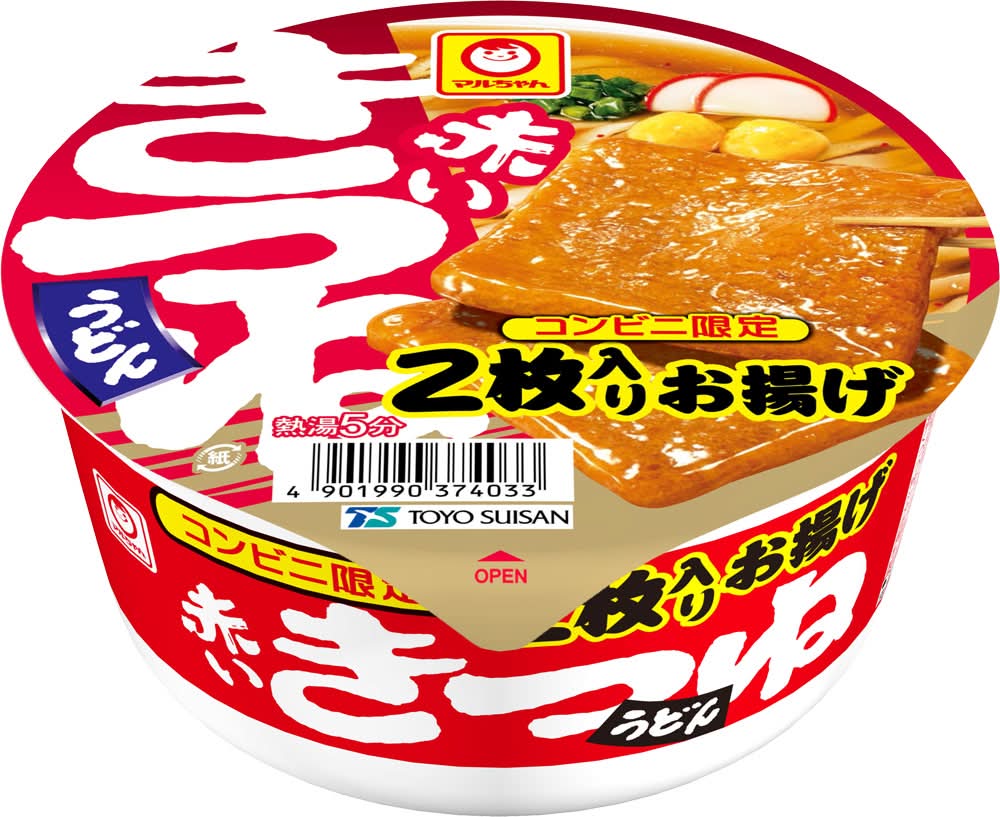 赤いきつね うどん 2枚入りお揚げ 西 (101g)