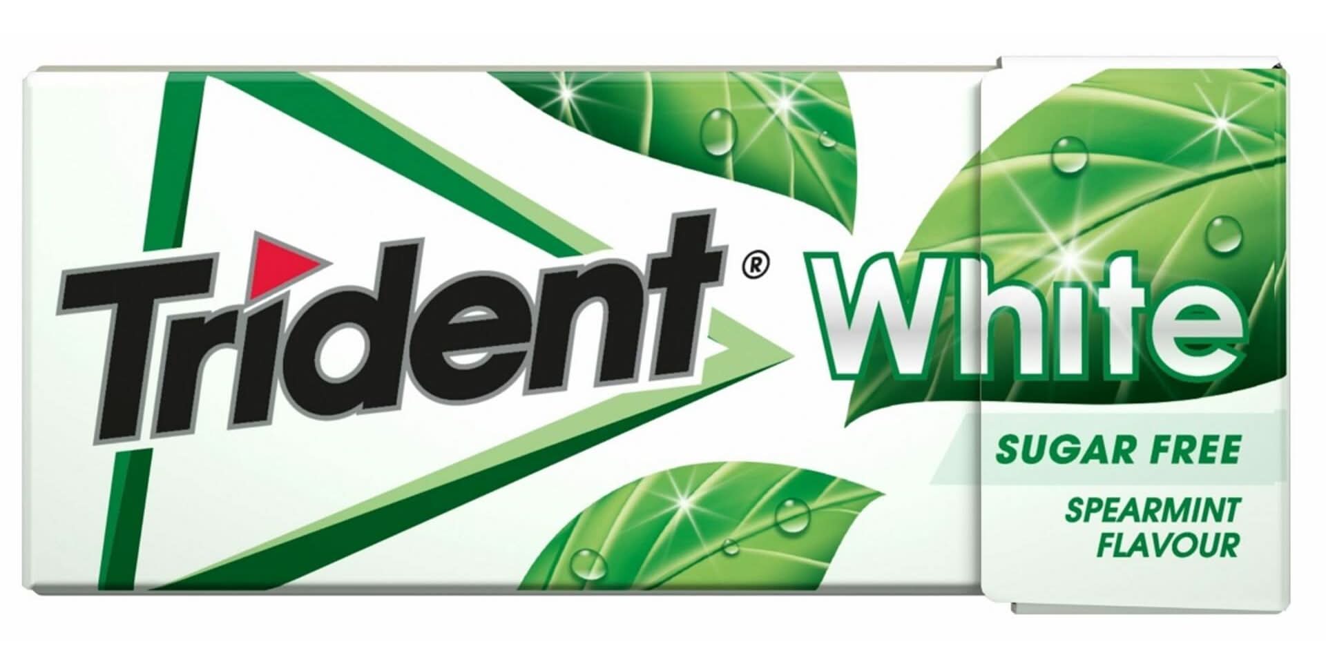 Pastilhas Elásticas White Spearmint Trident (1 un)