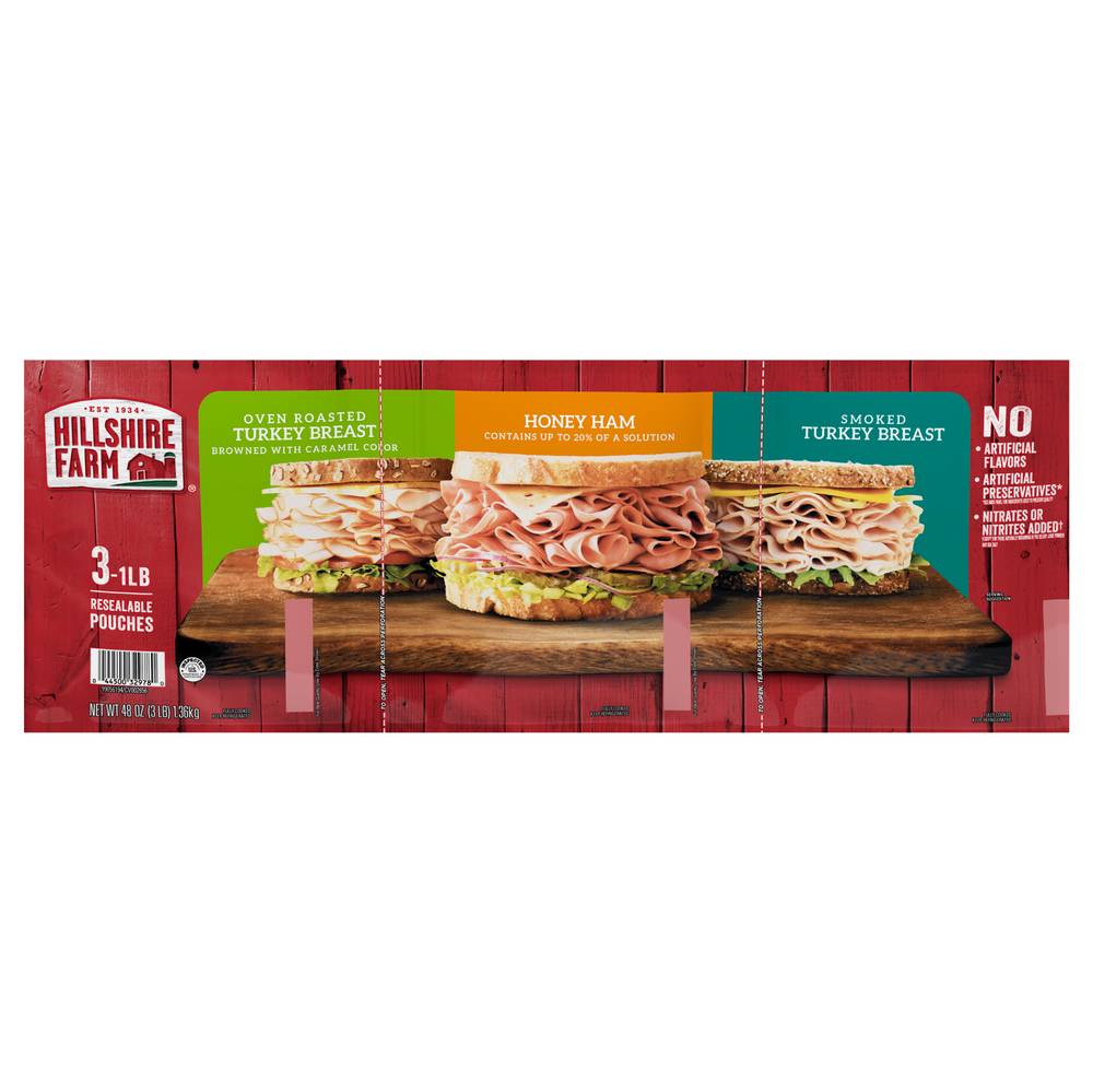 Hillshire Farm Lunch Meat Variety pack (3 x 1 lbs)