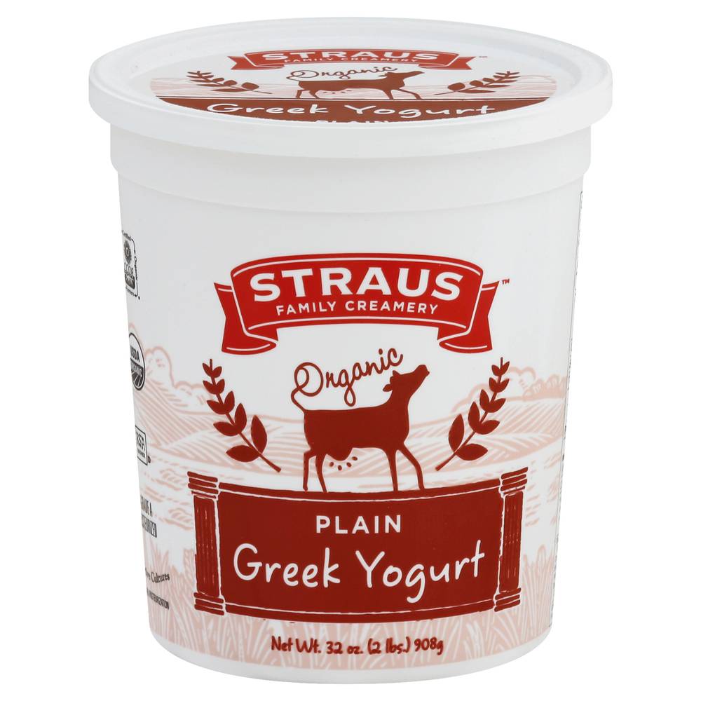 Straus Family Creamery Plain Greek Yogurt (32 oz)