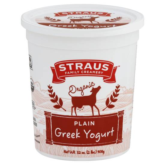 Straus Family Creamery Plain Greek Yogurt (32 oz)