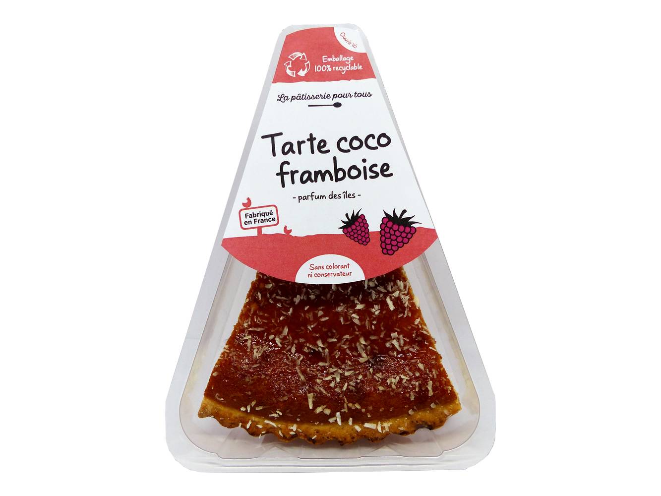 L'aterlier Georget - Tarte coco framboise (140g)