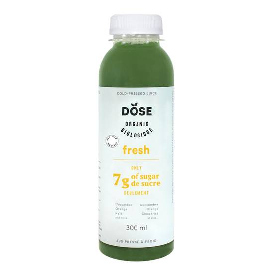 Dose Fresh Organic Cold Pressed Green Juice (300 ml)