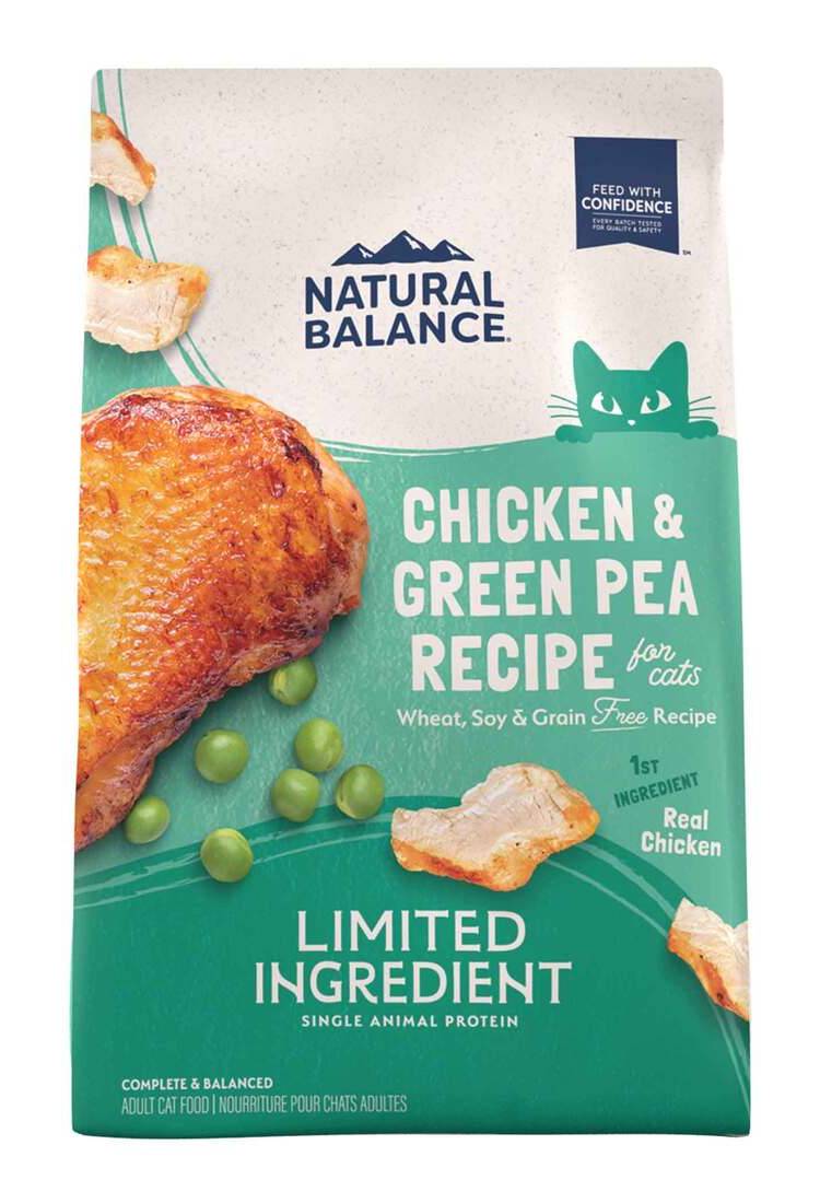 Natural Balance Limited Ingredient Grain Free Dry Cat Food, Chicken & Green Pea Recipe, 4 Pounds