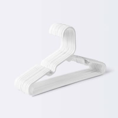 Cloud Island Baby Clothes Hangers, White (10 ct)