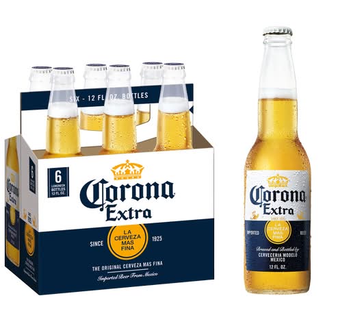 Corona Extra Mexican Lager Beer (6 x 12 fl oz)