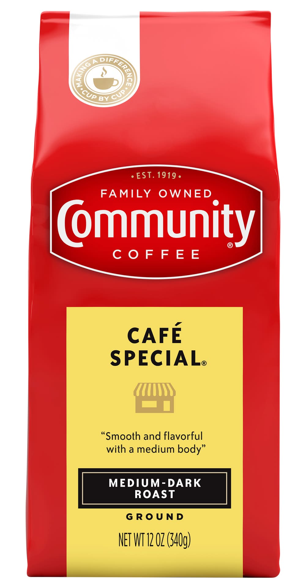 Community Medium-Dark Roast Ground Coffee (12 oz)