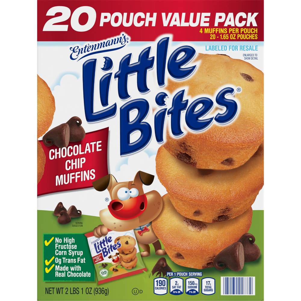 Entenmann's Little Bites Chocolate Chip Muffins (20 ct)