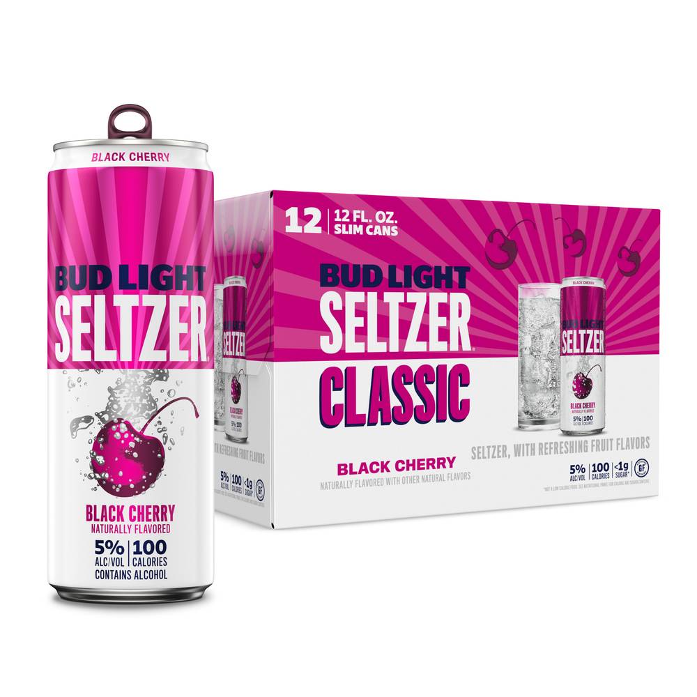 Bud Light Black Cherry Seltzer (12 ct, 12 fl oz)