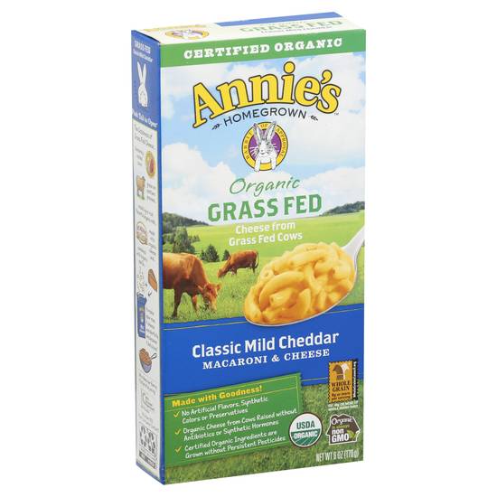 Annie's Organic Grass Fed Macaroni & Classic Cheese (6 oz)