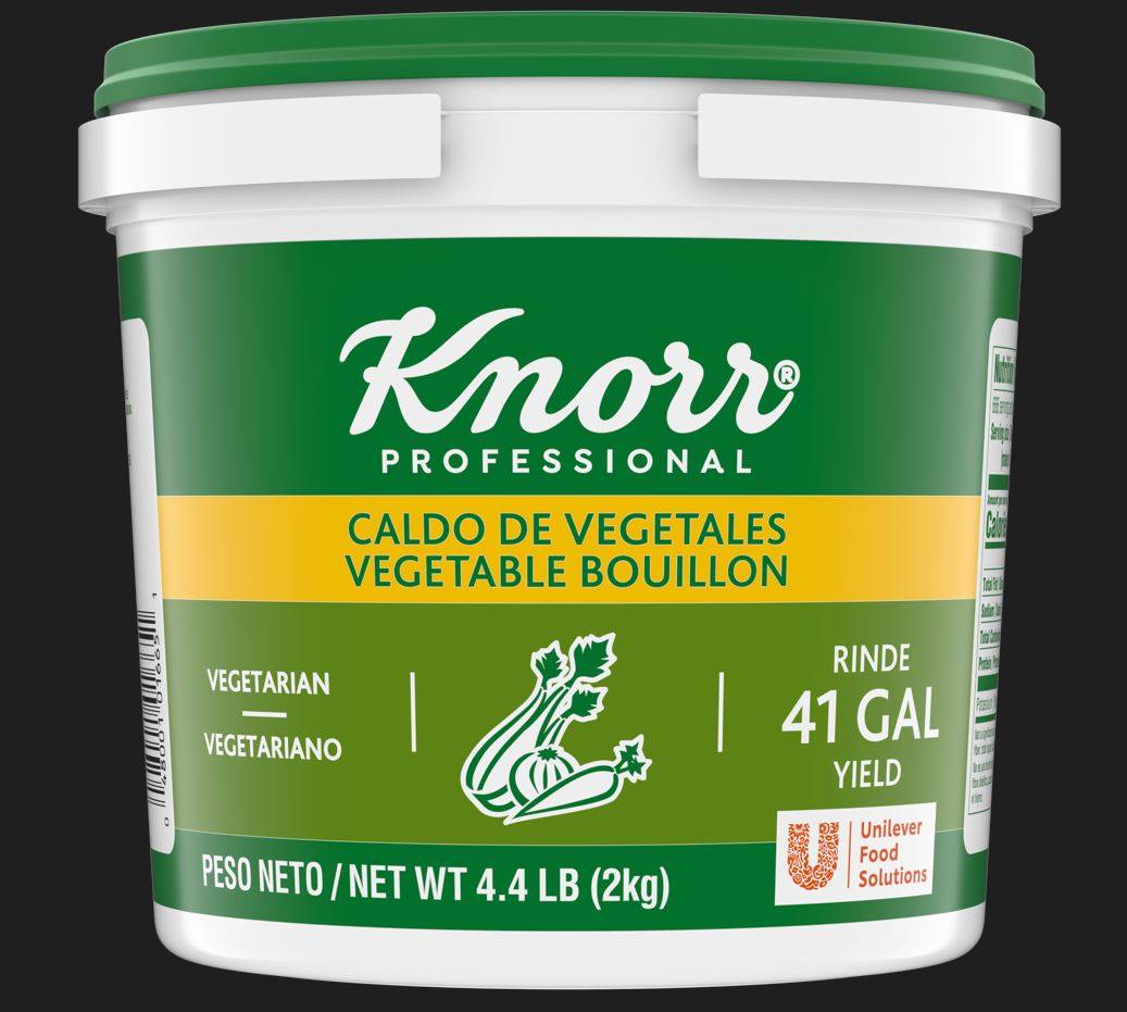 Knorr - Caldo de Vegetales (Vegetable Bouillon) - 4.4 lbs (yields 41 gal) (Case of 4)