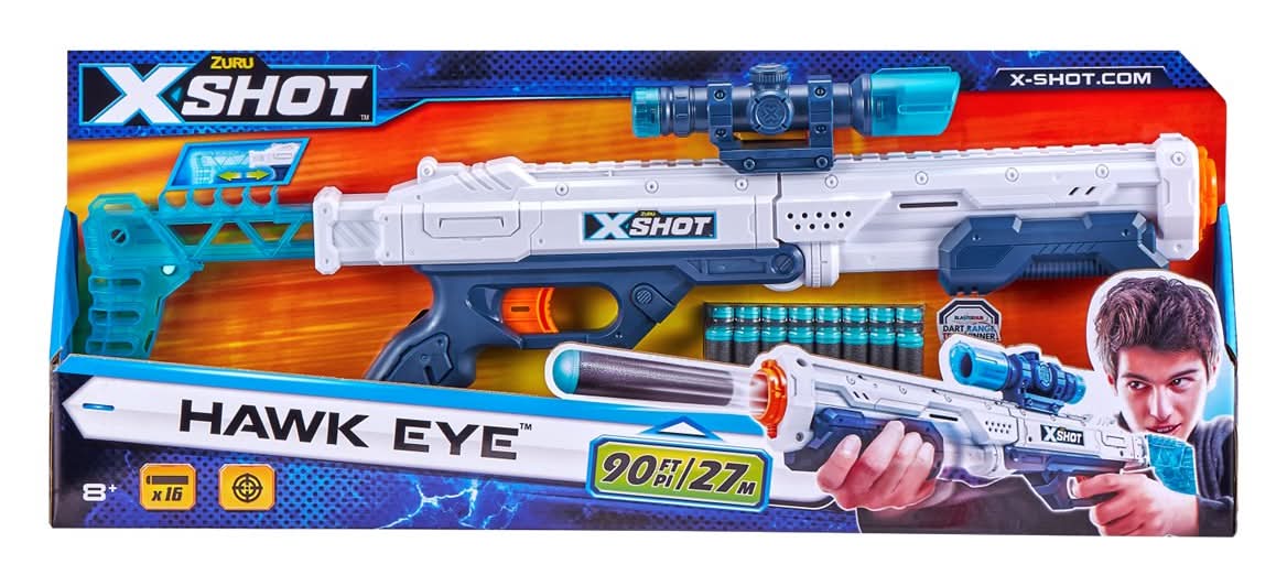 ZURU X-Shot Excel Max Attack & Hurricane Foam Clip Blaster